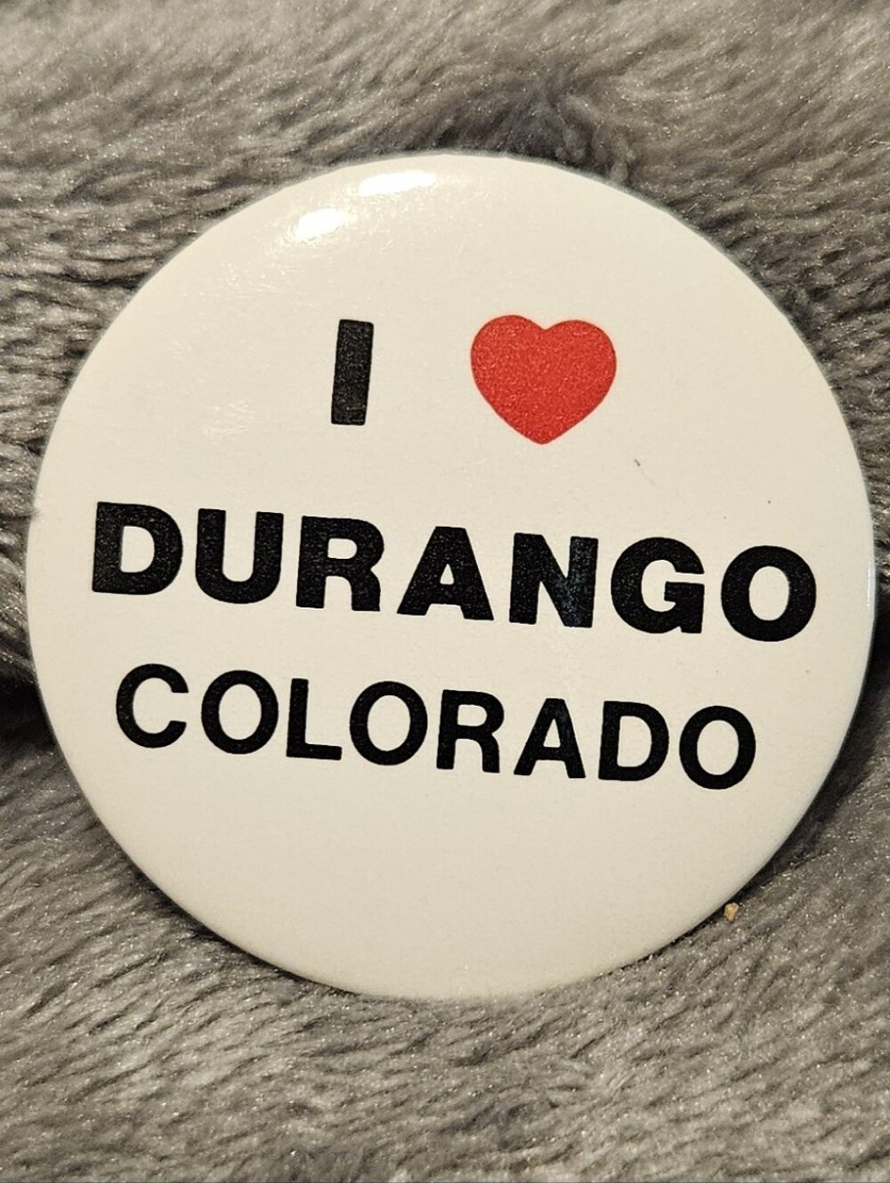 I ❤️ Durango Colorado pin, vintage.